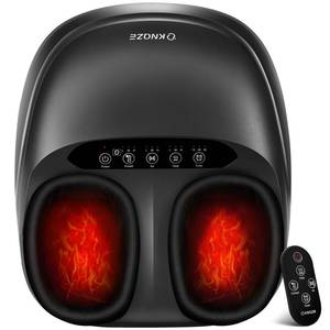 lot 15260 image: KNQZE Shiatsu Foot Massager with Heat, Compression, Deep Kneading Foot Massage for Plantar Fasciitis Relief, Remote Control, Multi Massage Modes, Auto Shut-Off Timer, FSA Eligible, Mothers Day Gifts