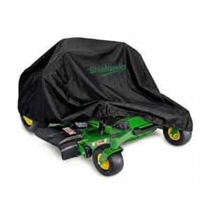 lot 16393 image: Shielderia Zero Turn Mower Cover - Heavy Duty 600D Oxford Waterproof Lawn Mower Cover for All-Weather Outdoor Storage, Fits John Deere, Greenworks, EGO, Toro, Craftsman, Husqvarna, Honda & More