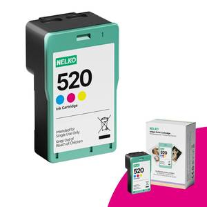 lot 16437 image: Nelko 520 Genuine Color Ink Cartridges, 2.0 High-Yield Ink Cartridge Compatible with PP01 & PP03 Photo Printer, Water Oxidation-Proof, Photo Printer Cartridge for PP01 Photo Printing, for Home&School