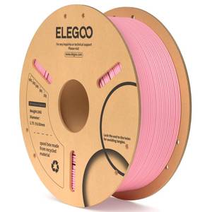 lot 16439 image: ELEGOO PLA Filament 1.75mm Pink 1KG, 3D Printer Filament Dimensional Accuracy - 0.02mm, 1kg Cardboard Spool(2.2lbs) 3D Printing Filament Fits for Most FDM 3D Printers
