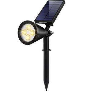 lot 16441 image: InnoGear Solar Spot Lights, Outdoor Solar Lights Solar Spotlights Flag Pole Light Waterproof Landscape Lighting Outside for Flag Uplighting Backyard Patio Pathway Statue Palm Tree Sign, Warm White