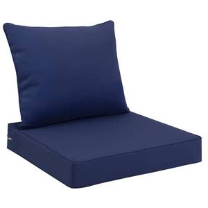 lot 19943 image: Favoyard Outdoor Seat Cushion Set 22 x 22 Inch Waterproof & Fade Resistant Patio Furniture Cushions with Removable Cover Deep Seat & Back Cushion with Tie Straps for Chair Sofa Couch