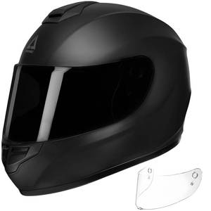 lot 19959 image: TRIANGLE Motorcycle Helmets Full Face Motorcycle Helmet for Men & Women with Tinted and Clear Visor Meet Dot Approved