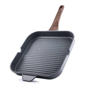 lot 19987 image: SENSARTE Nonstick Grill Pan for Stove Tops, Versatile Griddle with Pour Spouts, Square Big Cooking Surface, Durable Skillet Indoor & Outdoor Grilling. PFOA Free,12Inch
