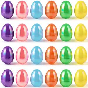 lot 20210 image: MGparty 36 Pcs 2.3 Fillable Easter Eggs Bulk, Iridescent Plastic Easter Eggs Empty for Easter Egg Hunt, Basket Stuffers, Party Favors, Classroom Prizes and Decorations