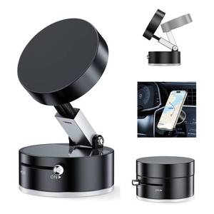 lot 20239 image: TUTGLOBAL Vacuum Suction Magnetic Car Phone Holder Mount Fit All Phones,Adjustable Phone Holders for Your Car Home Office Smooth Surfaces,Metal Ring Stick Outside if Case Non-Magnetic (Upgraded)