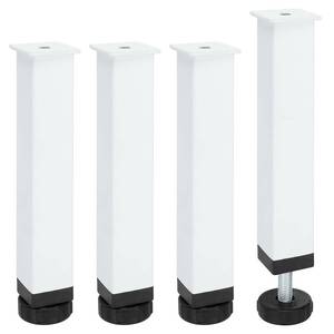 lot 20253 image: uxcell 4pcs Adjustable Height Bed Frame Support Legs, Bed Frame Center Support Leg Bed Legs Replacement Frame Slat Feet Risers(180mm-200mm7.1-7.9) for Furniture Cabinet, White