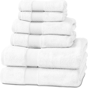 lot 3962 image: Natura Linen Bath Towel Set