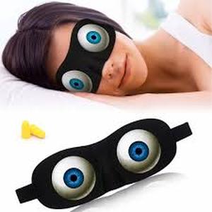 lot 10411 image: Blue Eye Sleep Mask with Carrying Case