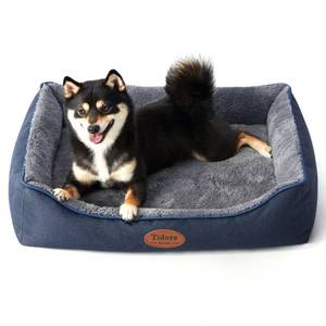 lot 1549 image: Tidore Orthopedic Dog Bed Medium Size Dog, Durable Egg Crate Foam Sofa Dog Bed with Washable Removable Cover, Waterproof Lining, Pet Beds for Medium Dogs, Navy