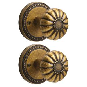 lot 1585 image: SORWDUERM Brushed Nickel Door Knobs Interior Passage Silvery Door Knob Satin Nickel Door Knobs for Bedroom and Bathroom,Zinc Alloy 2 Pack