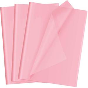 lot 2390 image: 50 Sheets Pink Tissue Paper for Gift Bags - 14 x 20 Inches Recyclable Pink Wrapping Paper for Weddings Birthday DIY Project Valentinefts Day Christmas Gift Wrapping Crafts Decor
