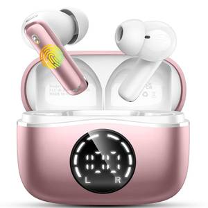 lot 4140 image: Bluetooth 5.4 Headphones, 2026 3D-Stereo Wireless Earbuds, 48Hrs Deep Bass Ear Buds, 4 ENC Noise Cancelling Mic, USB-C in-Ear Earphones, IP-X7 Waterproof Sport Workout Gym for Laptop Pad Android iOS