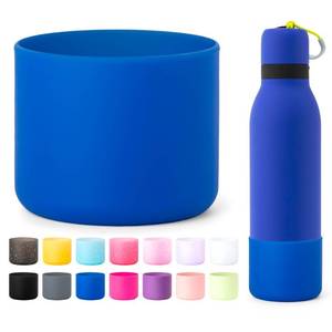 lot 4147 image: Lpaacat Silicone Water Bottle Boot for 2418 oz Owala FreeSip Twist, Anti-Slip Rubber Bottom Protector Sleeve Cover Compatible with Owala 24 oz FreeSip Twist Water Bottle with Straw (Navy)