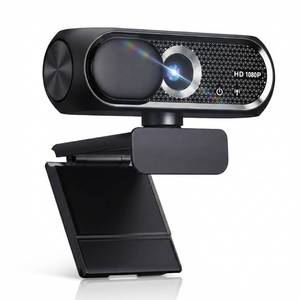 lot 4150 image: Shcngqio 1080P HD Webcam with Microphone, Noise Cancellation, Privacy Cover, Wide-Angle Lens, Auto Light Correction, Plug and Play USB Webcam for Laptop, Desktop, PC, Mac, Zoom, Skype, Streaming (Black)