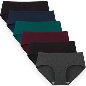 lot 4153 image: INNERSY Womens Underwear Cotton Hipster Panties Regular and Plus Size 6-Pack(Medium,Dark Vintage)