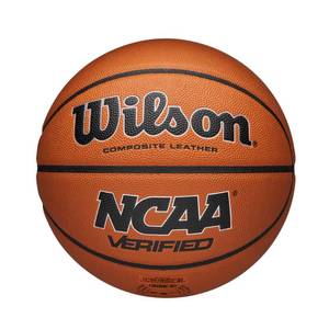 lot 5984 image: WILSON NCAA Verified IndoorOutdoor Basketball - BrownBlack, Size 6-28.5in