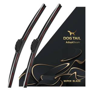 lot 5997 image: DOG TAIL Neoprene Dual-Steel Frame Wiper Blades 22in20in with Multiple Adapters, Automotive Replacement Vehicle Front Windshield Wiper Blades Set for My Car Truck Vehicle AdaptBeam