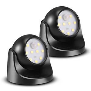 lot 6143 image: ProGreen 6000K Battery Motion Sensor Light Outdoor Waterproof Wireless LED Battery Powered Wall Light Auto OnOff Night Light 2 Pack Cool White