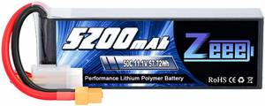 lot 6188 image: Zeee 3S Lipo Battery 5200mAh 50C 11.1V RC Batteries with XT60 Connector Soft Case for RC Airplane Helicopter Plane Quadcopter RC Car Truck Boat
