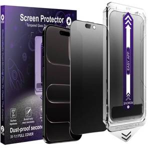 lot 6189 image: KUARMOR 2-Pack Matte Privacy Glass Screen Protector for iPhone 17 Air,Anti-Glare and Anti-Spy,Anti-Reflection,Smooth as Silk,Military-Grade 9H Hardness,Easy Installation