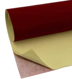 lot 6223 image: Self Adhesive Velvet Fabric StickyFelt Sheets Jewelry Drawer Liners Craft Fabric Peel and Stick Paper 17.78 x 199.78 cm(Red)