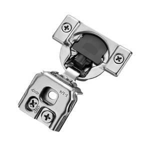 lot 6241 image: Ravinte 6 Pack 3 Pairs 1-14 inch Overlay Soft Close Hinges for Kitchen Cabinet Hinges Satin Nickel Hidden Hinges Stainless Steel Concealed Hinge self Closing
