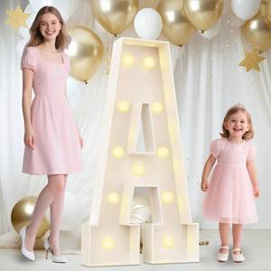 lot 6247 image: Ledido 4FT Marquee Light Up Letters A, Easy to Assemble Marquee Letters 4 Feet Tall for Indoor and Outdoor Events, Large Lighted Letter for Birthday Graduation Baby Shower Anniversary Party Decorations