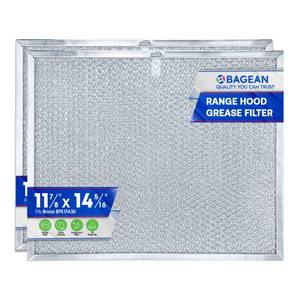 lot 6249 image: Bagean Stove Hood Vent Filter 11.8in x 14.3in BPS1FA30 - Compatible with NuTone Allure and Broan Range Hood Filter Replacement 99010299 - Fits QS1 QS2 30in Hoods - Blocks Grease and Filters Oven Air (2-Pk)