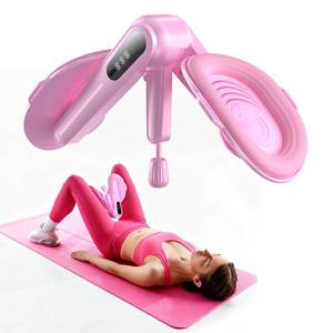 lot 6259 image: Thigh Trainer with Resistance Adjustment, Pelvic Floor Exercise Devices with LED Display, Inner Thigh Exerciser with Soft EVA Padding, Kegel Exerciser for Women Home, Pink