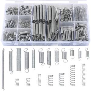 lot 6289 image: A210 Pcs Spring Assortment Kit, Compression and Extension Springs, Zinc Plated Steel Wire Springs Repair Set for Home Repairs Tool, 20 Kinds Sizes