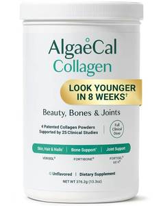lot 8245 image: ALGAECAL Collagen Peptides Powder � Multi Collagen Peptides with VERISOL�, FORTIGEL�, UC-II�, FORTIBONE�, Hydrolyzed Collagen for Women and Men, Type 2 Collagen, 30 Servings (1 Pack)