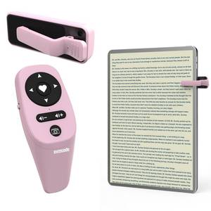 lot 8254 image: Symcode Remote Control Page Turner for Kindle Paperwhite Scribe Accessories, Page Turner Clicker for iPad Tablets Reading Novels Taking, Phone Camera Video Record Triggers Remote Pink