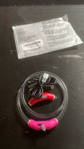 lot 8256 image: 2-Pack LED Dog Collar Set for Large Dogs (Missing One)