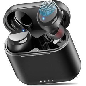 lot 8271 image: TOZO T6 Wireless Earbuds Bluetooth 5.3 Headphones, Ergonomic Design in Ear Headset, 50Hrs Playtime with Wireless Charging Case, APP EQ Customisable, IPX8 Waterproof