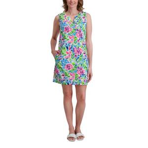 lot 8277 image: Stella Parker Womenfts UPF Summer Dress � Casual Travel Outfit, Resort Wear Sundress, Cover-Up, Vacation Dress, Sky Multi, Small