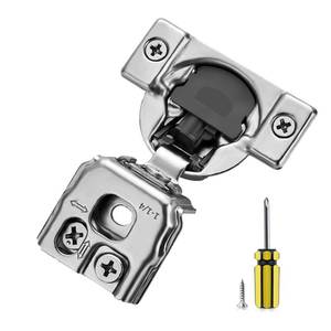 lot 9924 image: Ravinte 30 Pack 15 Pair 1-14 inch Overlay Soft Close Kitchen Cabinet Hinges Stainless Steel Adjustable Kitchen Hinges Satin Nickel Cabinet Hardware