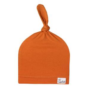 lot 10001 image: Copper Pearl Baby Beanie Hat Top Knot Stretchy Soft Mara