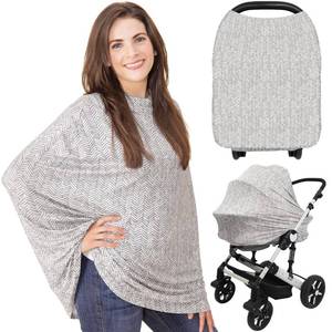 lot 10463 image: KeaBabies Nursing Cover, Breastfeeding Cover for Women - Baby Car Seat Canopy Girl, Boy, Multi-Use Baby Carseat Canopy, Breastfeeding Essentials for Nursing, Breathable,Lightweight and Soft(Herringbone)
