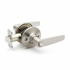 lot 10474 image: Copper Creek DL1230SS Daley Privacy Door Lever, Satin Stainless