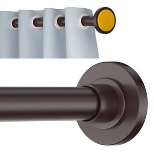 lot 10481 image: Ycinadou Bronze Shower Curtain Rod Tension 30 to 80 Inch,1 Inch Diameter Adjustable Tension Curtain Rod No Drilling,Shower Rods for Bathroom,No Rust