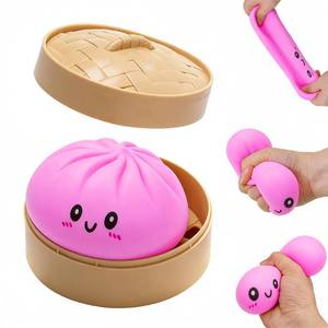 lot 10484 image: 2026 New Dumpling Squishies, Glitter Dumpling Mystery Box, Colorful Dumplings Stress Balls Fidget Sensory Toy, Easter Basket Stuffers