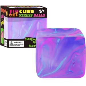 lot 10487 image: Fidget Toys Squishy Stress Cube, Stress Balls for Kids Adults Squishies Stress Relief, Ice Squishy Cube Sugar Balls, Sensory Toys for Kids with Autism, Fidgets for Classroom Prize Toys (Purple)