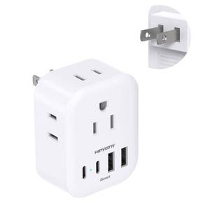 lot 10497 image: US to Japan Plug Adapter, HANYCONY Japan Power Travel Adpter with 4 Outlets 4 USB Ports(2 USB C), Type A Plug Adapter for Amercian USA to Japanese China Canada Mexico Philippines Travel Essentials