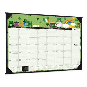 lot 11001 image: 2026-2027 Desk Calendar - Large Desk Calendar 2026-2027, Jul.2026 - Dec.2027, 22in x 17in, 18 Months Calendar with Corner Protectors  Large Ruled Blocks, To-do and Notes, 12 Different Themes