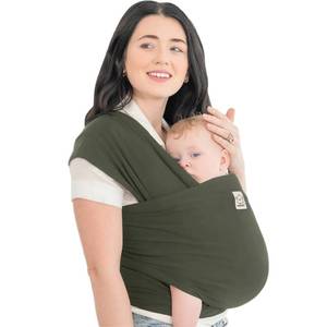 lot 11935 image: KeaBabies Baby Wrap Carrier - All in 1 Original Baby Carrier Newborn to Toddler Sling, Easy to Wear, Hands Free Bonding, Lightweight, Breathable Infant Wraps (Forest)