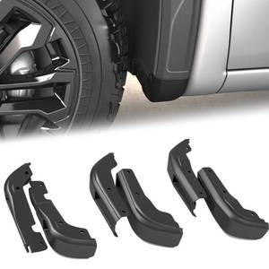 lot 11950 image: Mud Flap Delete for GMC Sierra 1500 2019-2025 2WD4WD, Including Front and Rear Mud Flaps, High Strength ABS GMC Sierra 1500 Accessories, No Cutting Required, UV Protection