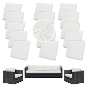 lot 12019 image: SUKAIKEQA Outdoor Cushion Covers Set,14PCS Patio Furniture Couch Seat Slipcovers, Replacement for Sofa Sectional Chair(CoverOnly) (Only 4)