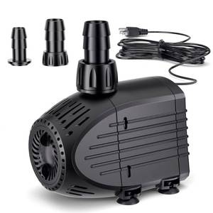 lot 12029 image: NFESOLAR Submersible Water Pump 880GPH, 60W Ultra Quiet Fountain Pump with Dry Burning Protection 9ft High Lift for Fish Pond, Fountains, Waterfall, Hydroponics, Aquariums KF206 (Used)