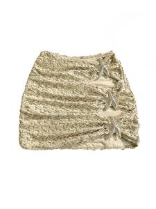 lot 12040 image: Verdusa Womenfts Cut Out Starfish Swim Cover Up Skirt Textured Bathing Suit Bikini Bottoms Khaki Small